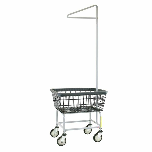 Cool Kitchen 100E91-D7 Dura-Seven Anti-Rust Coating Wire Laundry Cart with Single Pole Rack, 2.5 Bushel CO2643215